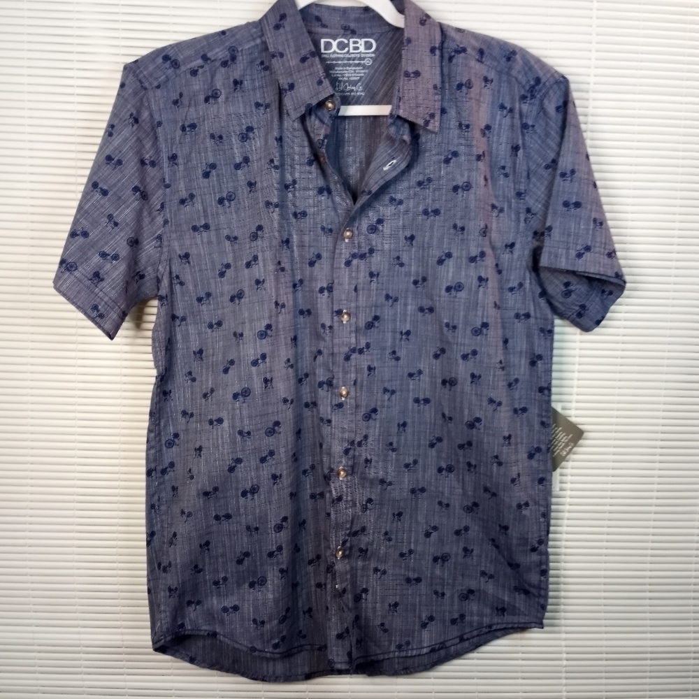 DCBD Bicycle Boys XL Button-Up NWT